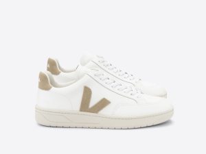 V-12 LEATHER WHITE DUNE