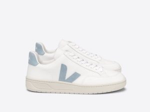 V-12 LEATHER WHITE STEEL