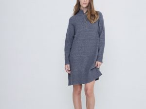 VESTIDO MINI EVASÉ GRIS
