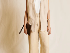 PANTALÓN SARA LINO BEIGE