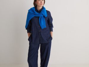 CAMISA DENIM CUELLO CAMISERO