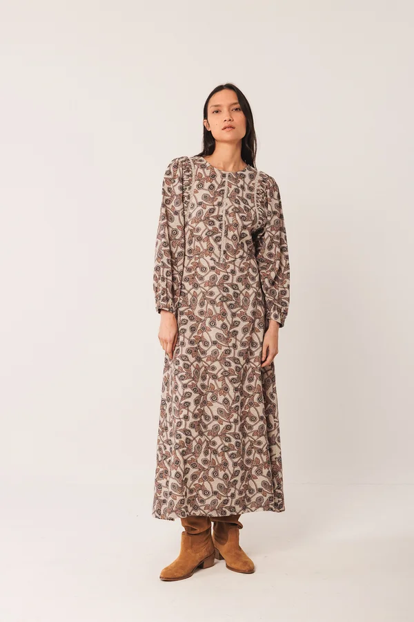 VESTIDO ALGODÓN CREPADO