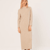VESTIDO AMPLIO OCHOS BEIGE