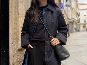 ABRIGO ACOLCHADO WATER REPELLENT NEGRO