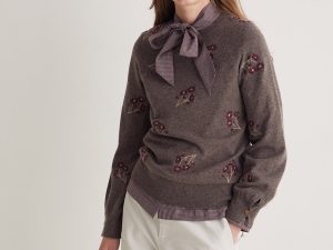 JERSEY MEZCLA LANA BORDADOS FLORES