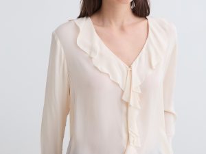 BLUSA VOLANTES FLUIDA CRUDO
