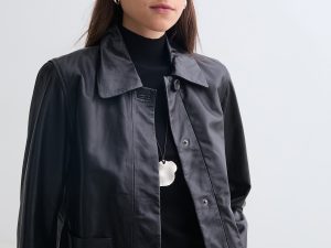CHAQUETA CORTA 100% PIEL NAPA NEGRO