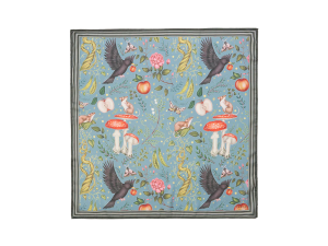 PAÑUELO INTO DE WOODS DE CATHERINE ROWE- VERDE AZULADO