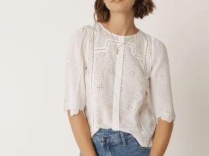 CAMISA BOX BORDADO SUIZO BLANCO