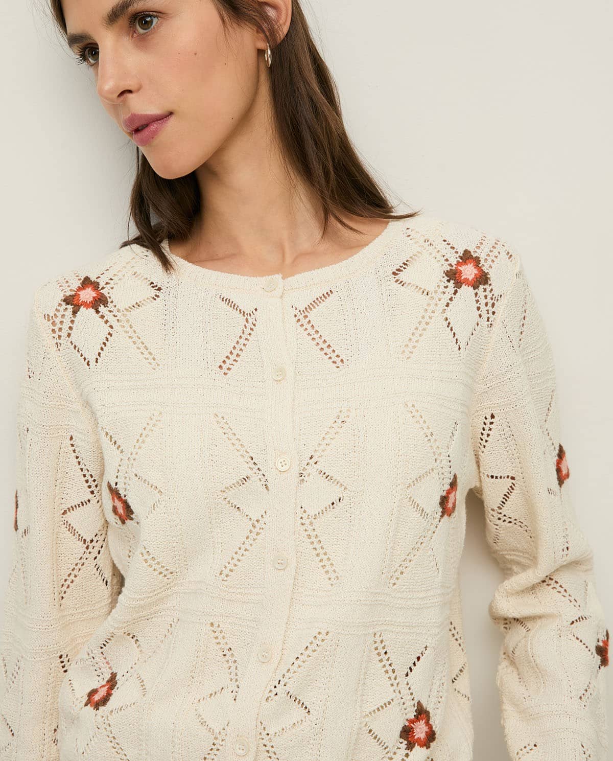 CARDIGAN CALADO BORDADO FLORAL 2