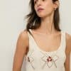 TOP DE PUNTO BORDADO FLORES