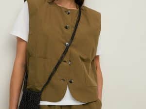 CHALECO BOLSILLOS POPELIN CAQUI