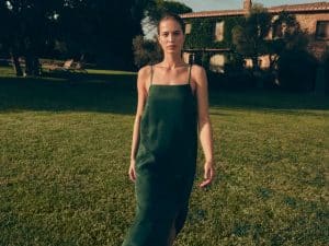 VESTIDO TIRANTES MIDI VERDE