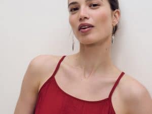 VESTIDO LARGO TIRANTES LISO ROJO