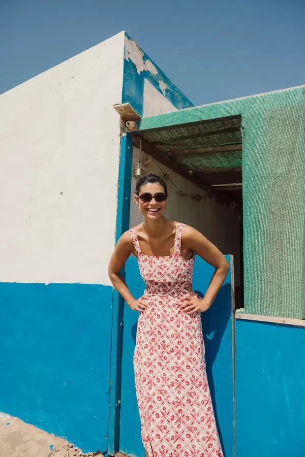 VESTIDO ESPALDA DESCUBIERTA ROJO