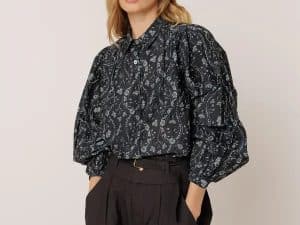 CAMISA ESTAMPADO VINTAGE MARINO