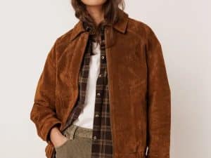 CAZADORA BOMBER PIEL