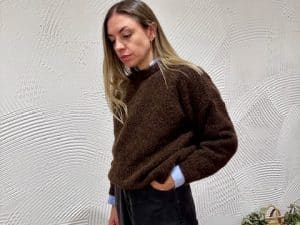Triana by C jersey manteca chocolate