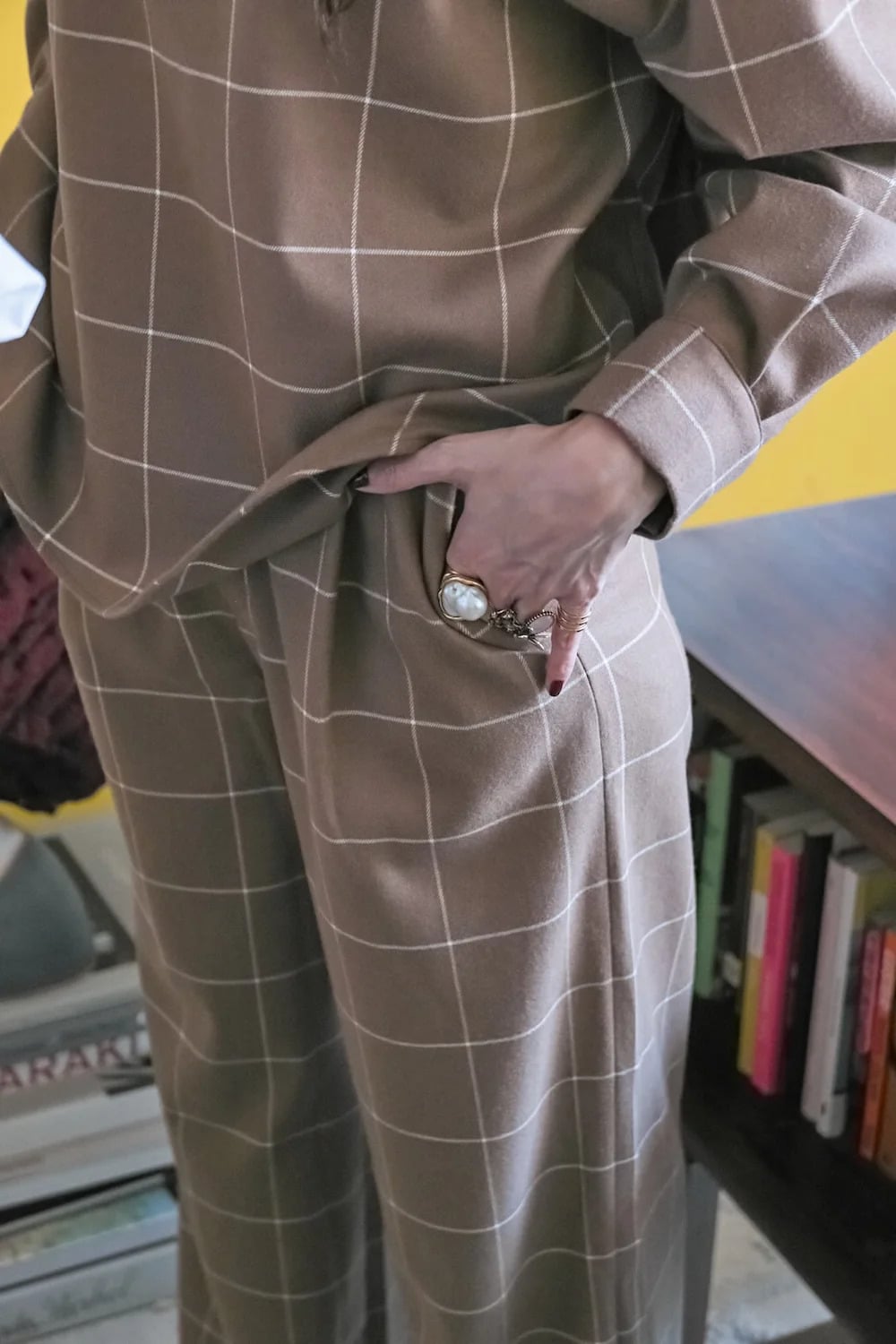 PANTALÓN DE SASTRE ANNIE QUADRETTI BISCOTTO