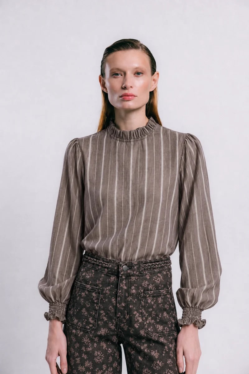 blusa pori chocolate